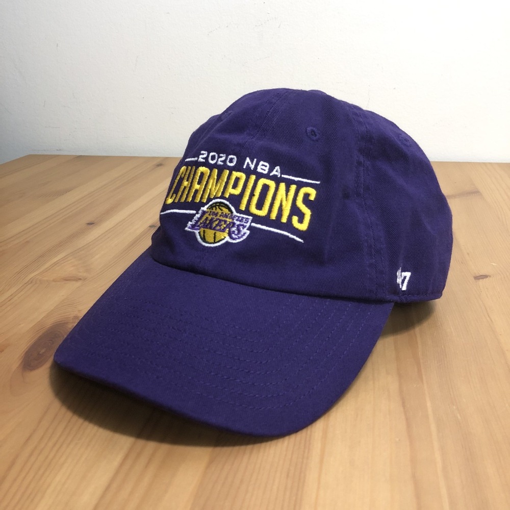 Los Angeles Lakers '47 2020 NBA Champions Cap Hat One Size Purple Basketball